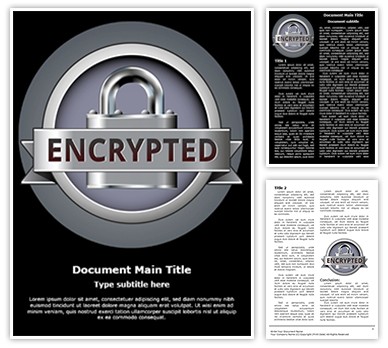 Secure Connection Encryption Editable Word Template