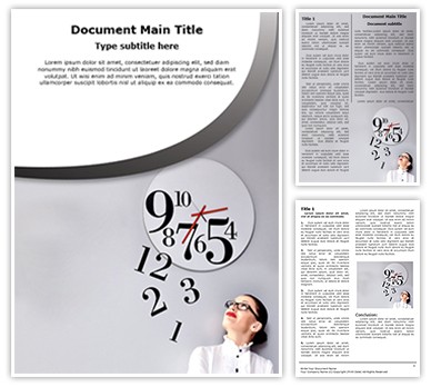 Time Management Editable Word Template