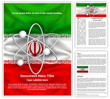 Iranian Nuclear Program Editable Word Template