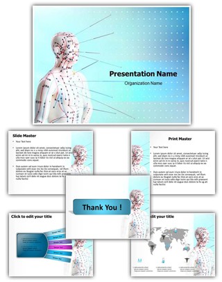 Alternative Medicine Acupuncture Editable PowerPoint Template