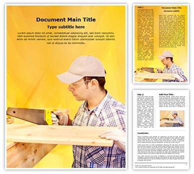 Wood Craftsman Editable Word Template