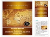 Geographical Map Editable PowerPoint Template