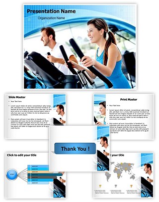 Work Out At Gym Editable PowerPoint Template