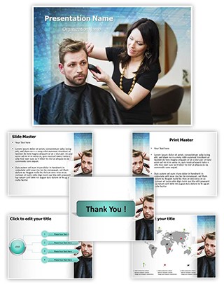 Hair Stylist Editable PowerPoint Template