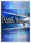 Asset Management Editable Template