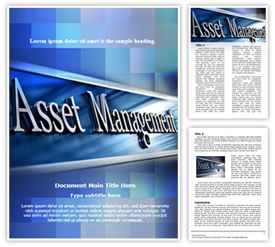 Asset Management Editable Word Template