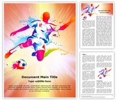 Soccer Player Football Championship Template