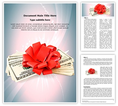 Cash Bonus Editable Word Template