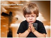 Praying Editable PowerPoint Template