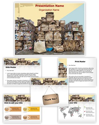 Paper Recycling Stock Editable PowerPoint Template