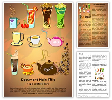 Starbucks Menu Editable Word Template