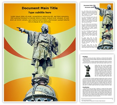 Christopher Columbus Editable Word Template