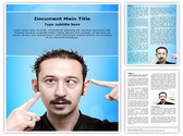 Eye Strabismus Problem Editable PowerPoint Template