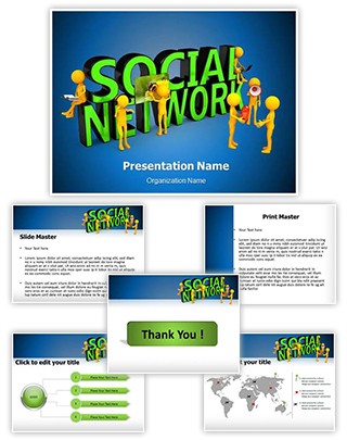 Social Network Editable PowerPoint Template