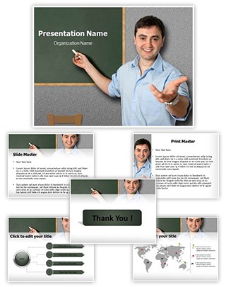 Teacher Male Editable PowerPoint Template