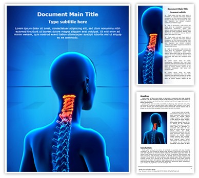 Cervical Spine Anatomy Editable Word Template