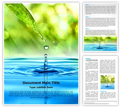 Drop Editable Word Template