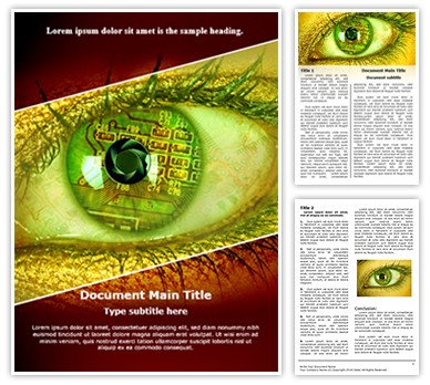 Bionic Eye Editable Word Template