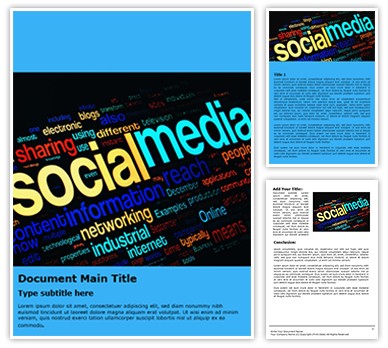 Social Media Free Word Template