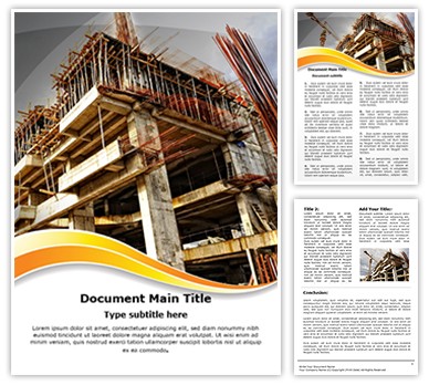 Construction Editable Word Template