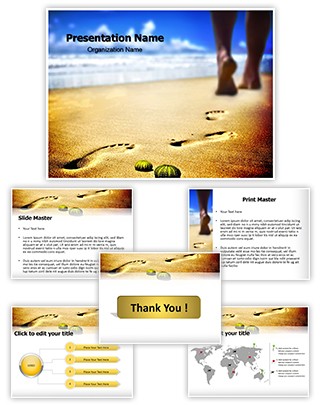 Foot Step Editable PowerPoint Template