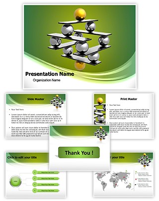 Spheres Balancing Editable PowerPoint Template