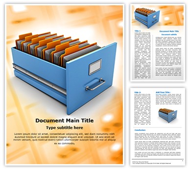 Data Management Editable Word Template