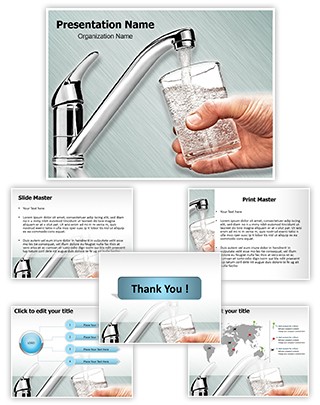 Drinking Water Editable PowerPoint Template