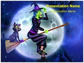 Sorceress Witchcraft Editable PowerPoint Template