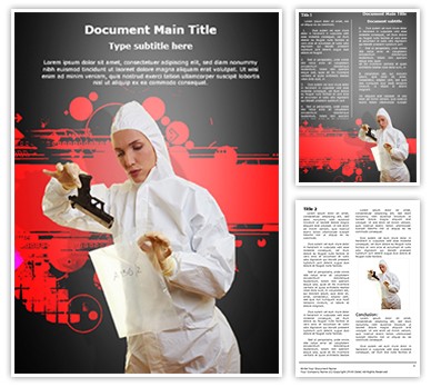 Forensic scientist Editable Word Template