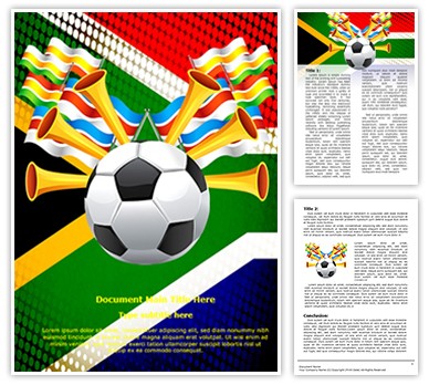 Football South Africa Editable Word Template