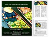 Floating Market Editable PowerPoint Template