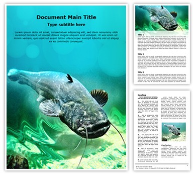 Catfish Editable Word Template