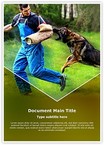 German Shepherd K9 Training Editable Template