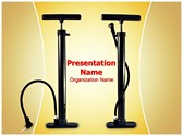 Bicycle Air Pump Editable PowerPoint Template