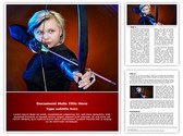 Bow and Arrows Editable PowerPoint Template