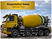 Concrete Truck Editable Template