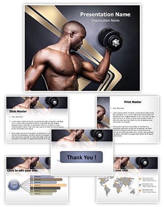 Fit Young Man Editable PowerPoint Template