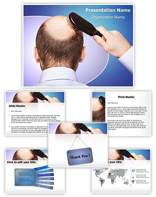 Bald Human Alopecia Editable PowerPoint Template