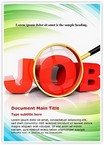 Jobs word Editable Template