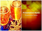 Celebration Champagne Toast Editable PowerPoint Template