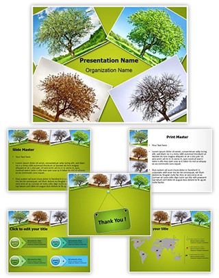 Seasonal Tree Editable PowerPoint Template