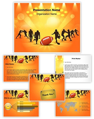 American Rugby Sports Editable PowerPoint Template