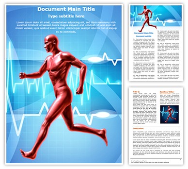 Healthy Heart Beats Editable Word Template