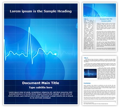 Electrocardiogram Editable Word Template