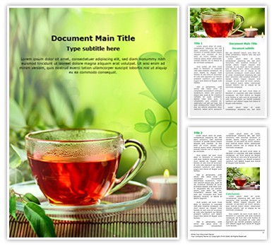 Herbal Tea Editable Word Template