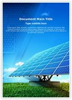 Solar Panel Editable Template