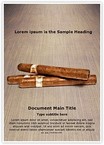 Smoking Cigars Editable Template