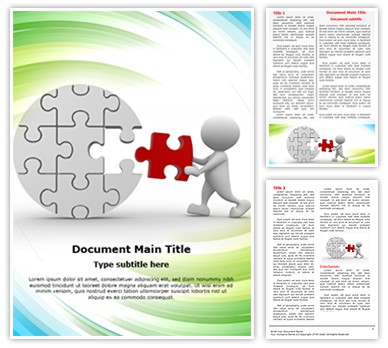 Last puzzle Piece Editable Word Template