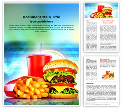 McDonald Editable Word Template